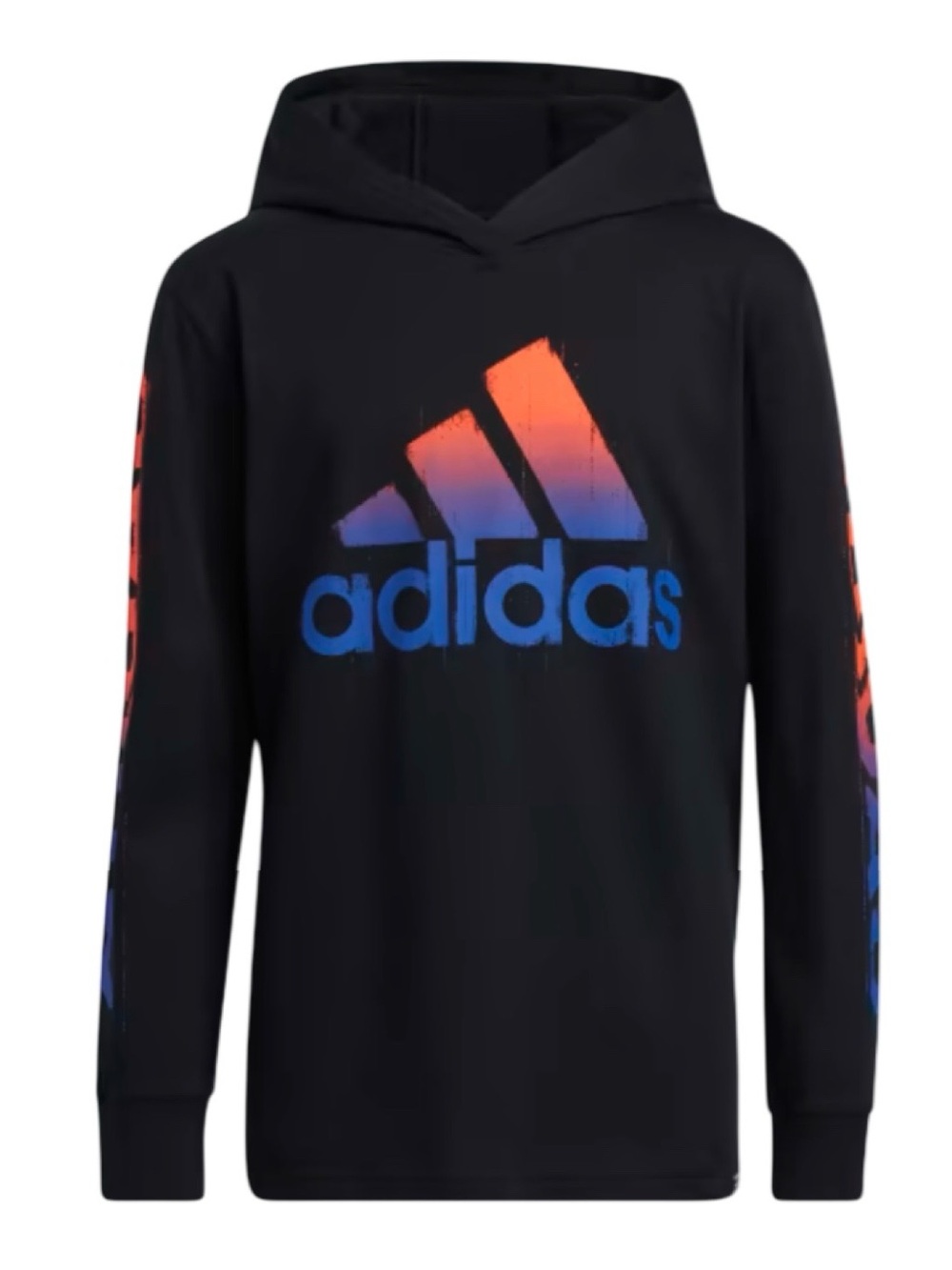 Adidas Camo Hooded Long Sleeves Tee- Kids